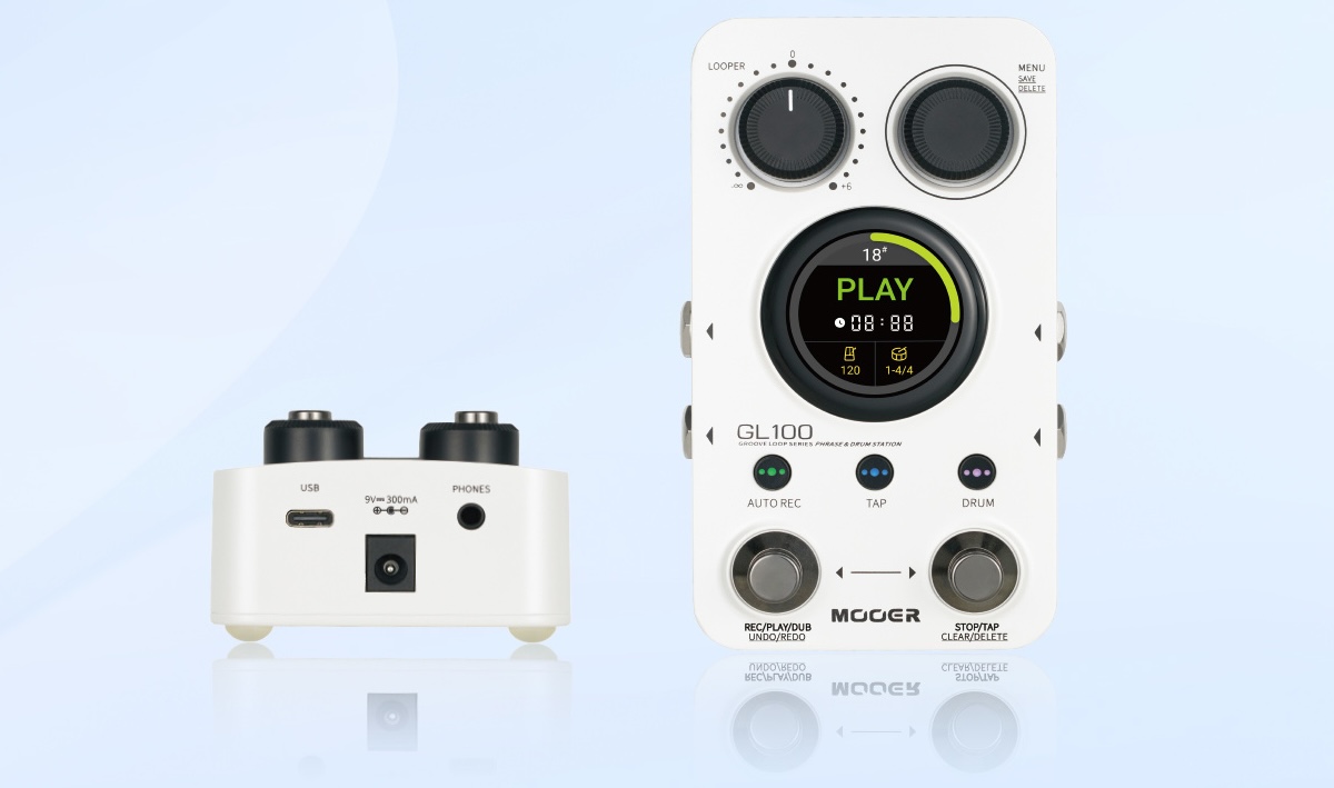 Mooer GL100, un looper y caja de ritmos con pantalla táctil, 300